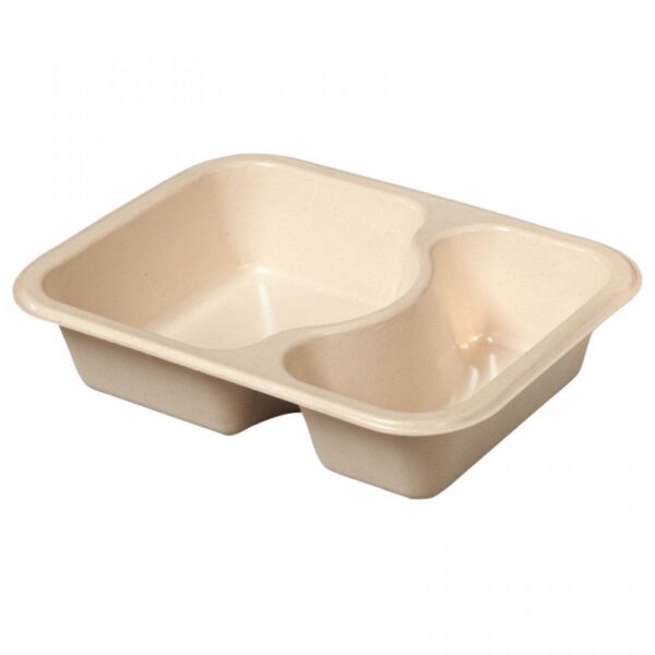 2 compartment fiber tray